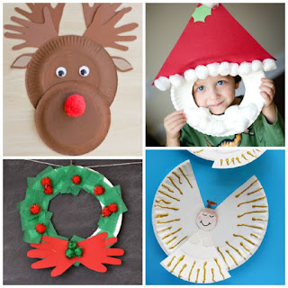 Tons of fun & creative holiday crafts for kids, all made using a paper plate. #paperplatecraftsforkids #paperplatechristmascrafts #holidaypaperplatecrafts #christmaspaperplatecrafts #christmascraftsfortoddlers #christmascrafts #growingajeweledrose #activitiesforkids