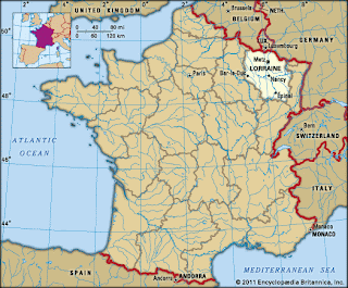 Lorraine Geography Region Map