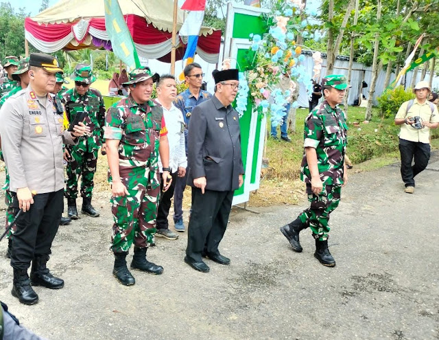 Dandim 0404 Muara Enim Letkol Inf Nugraha : TMMD Salah Satu Bentuk Pengabdian TNI Untuk Negeri