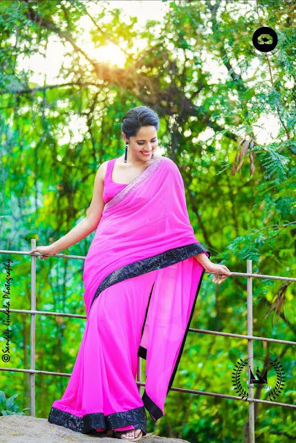 Anasuya Bharadwaj Hot Saree Photo