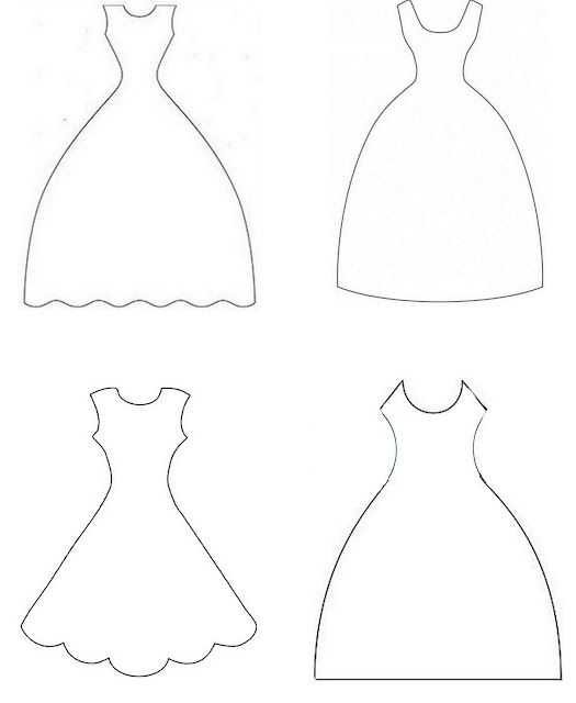 Bride Wedding Dress Templates.