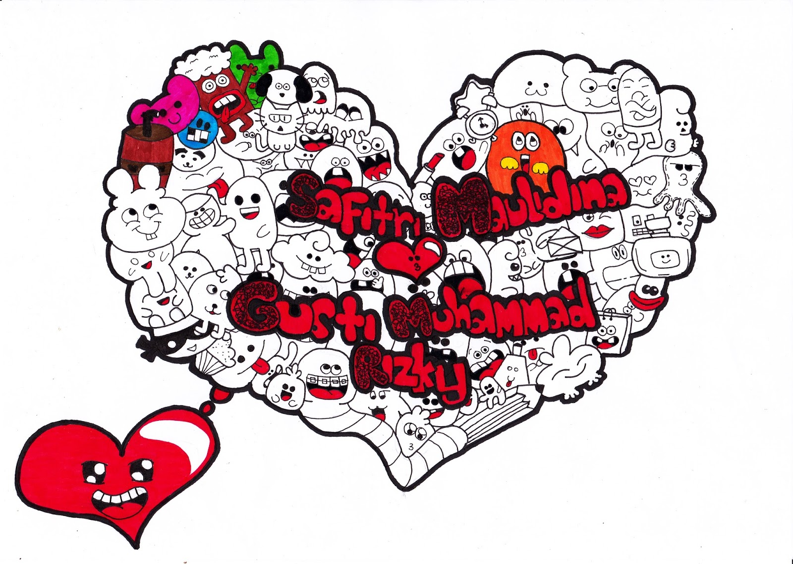 Gambar Doodle Bentuk Love Populer Dan Terlengkap Top Meme
