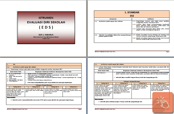 Instrumen EDS (Evaluasi Diri Sekolah) SD  Sisi Edukasi Klik