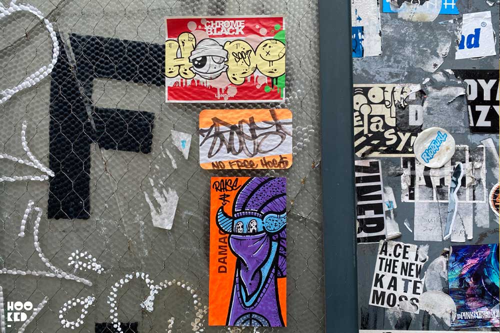 London Street Art - Shoreditch Sticker Art