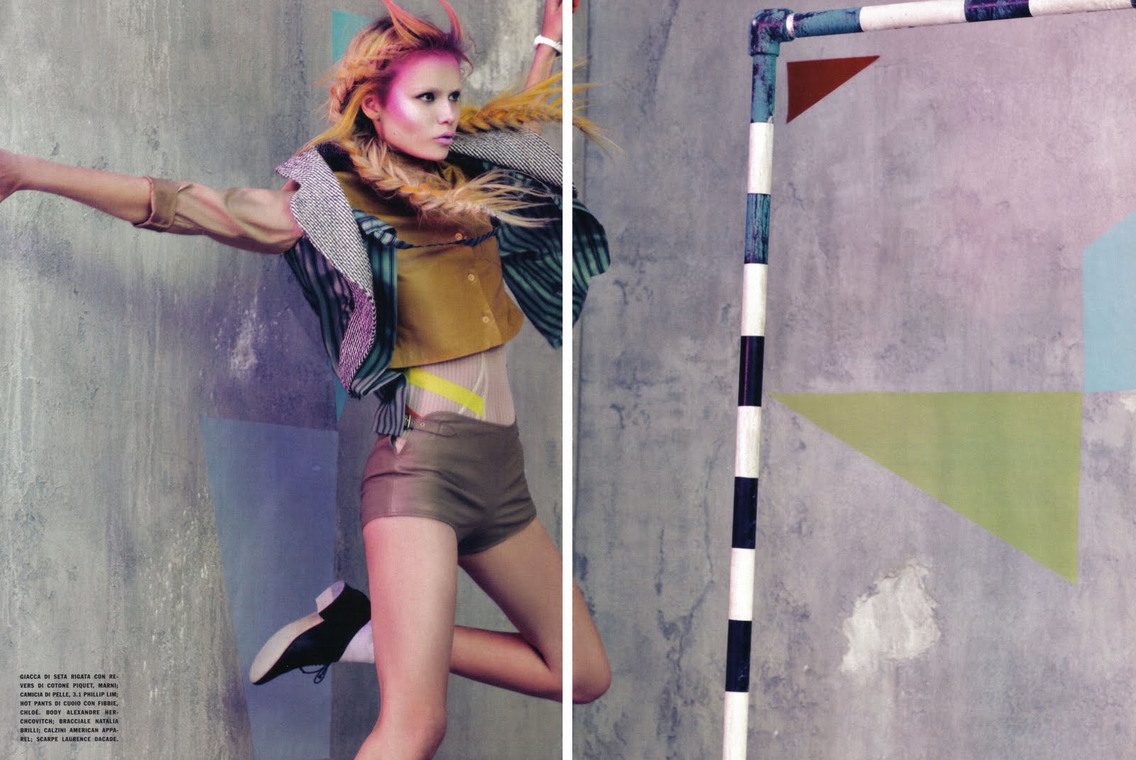 「Glam and Sporty」 Natasha Poly by Craig McDean / VOGUE Italia March 2010