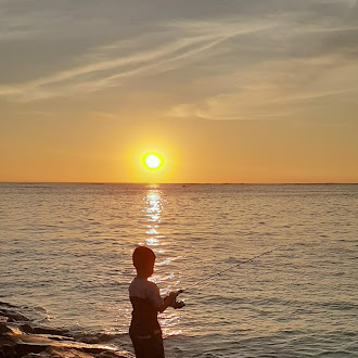 Fishing with Sunset