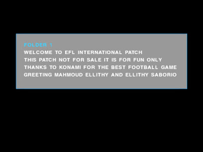 PES 6 EFL International Patch Season 2016/2017