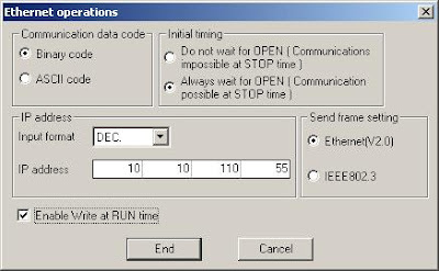 Ethernet Operations Network Parameter MELSECNET Ethernet GX Developer