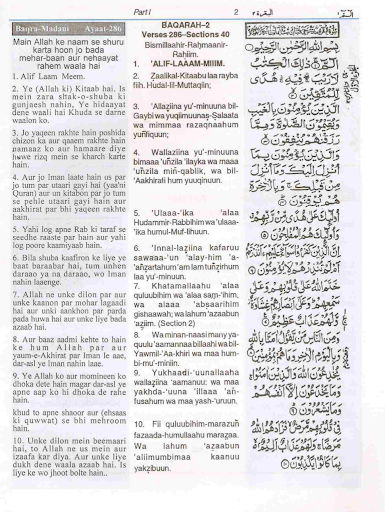 Roman English Quran, Urdu Translation,English Tarjuma & Download PDF