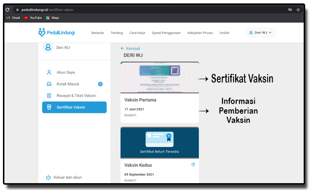 download sertifikat vaksin