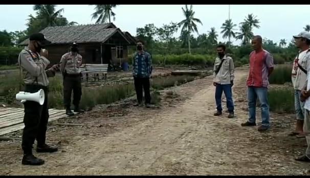 Patroli Karhutla Ditingkatkan, Polsek Merbau Gunakan Pengeras Suara