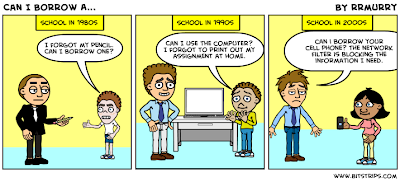 cartoon about how school has changed