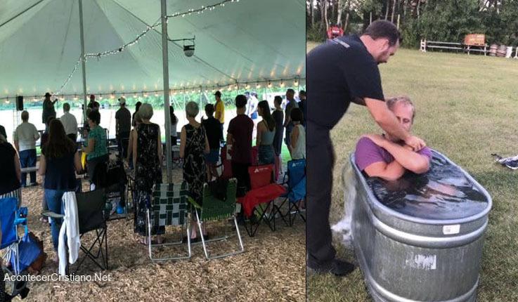 Campaña evangelística en carpa 