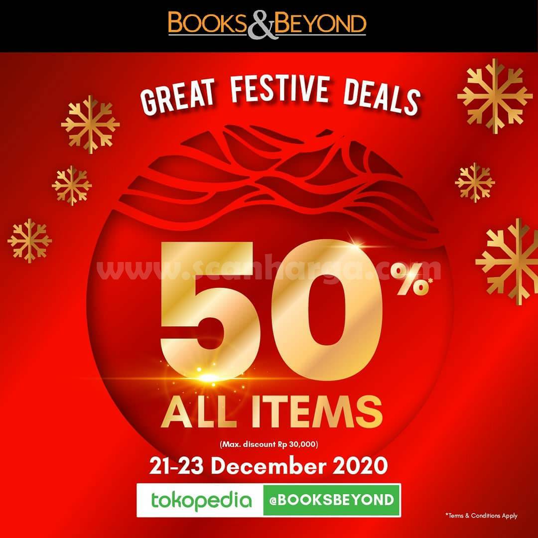 BOOKS & BEYOND GREAT FESTIVE DEALS – Up 50% All Items at Tokopedia