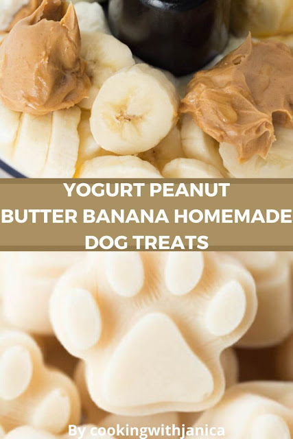 Yogurt Peanut Butter Banana Homemade Dog Treats