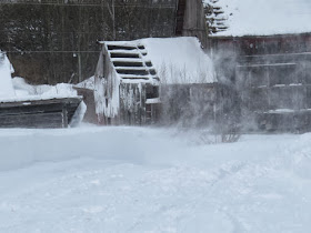 unplowed driveway