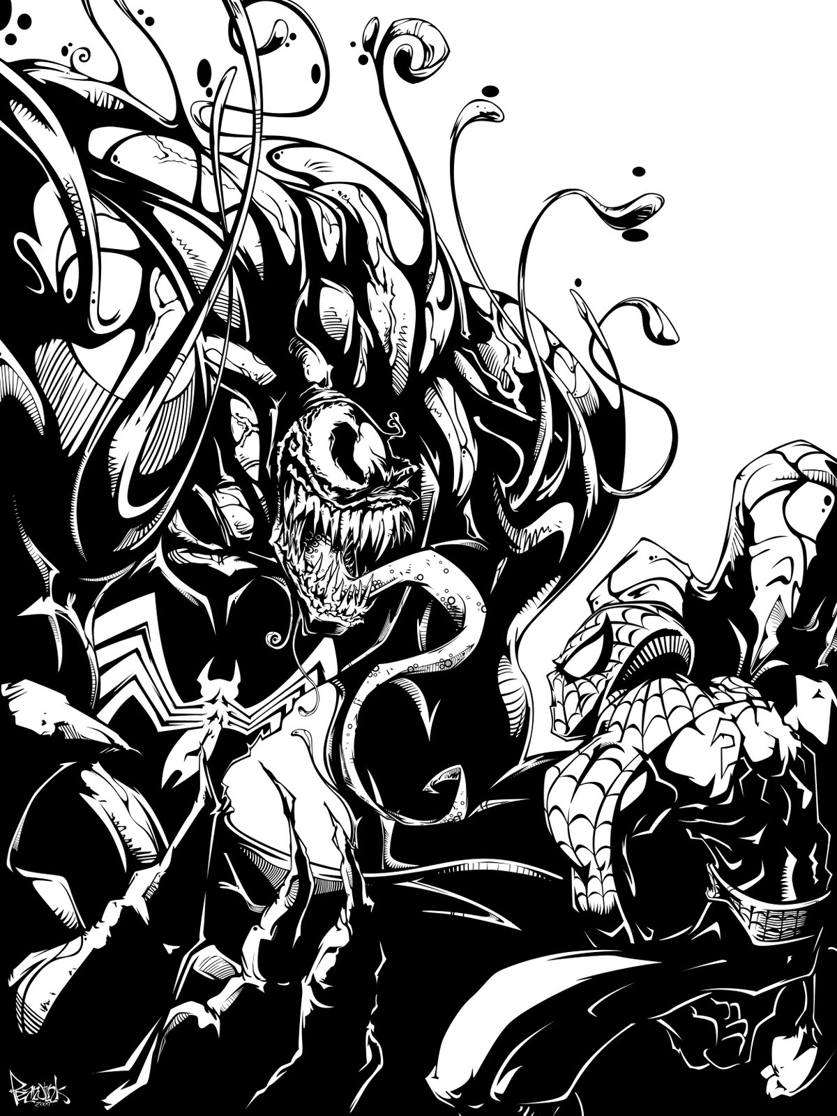 720 Collections Venom Spiderman Coloring Pages Print  HD