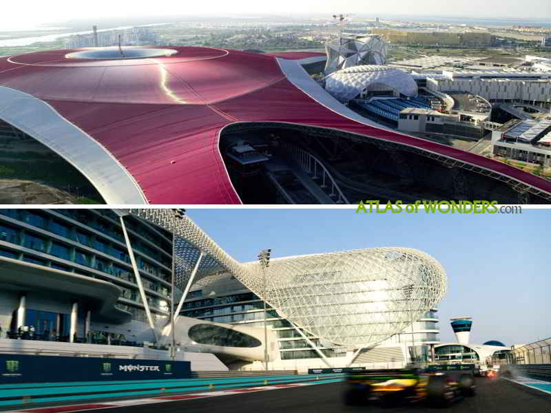 Ferrari World Abu Dhabi modern race track