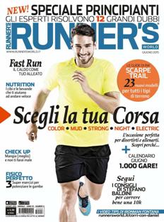 Runner's World - Giugno 2015 | ISSN 1827-2045 | TRUE PDF | Mensile | Sport | Running | Salute | Benessere | Fitness
Runner's World è la più importante rivista internazionale dedicata a chi ama il running. Il magazine che spiega come migliorare la forma fisica e il benessere del corpo attraverso il movimento, la corsa. Parla al popolo dei runners di ogni livello, dal principiante a chi già pratica la corsa con passione e convinzione. Non punta al che cosa fare ma al come farlo. Come allenarsi, come diventare più veloci, come stare in forma, mangiare sano, vivere più a lungo felici e con nuove insospettabili energie. Runner's World è il migliore strumento per stare bene e fare bene qualsiasi altro sport e qualsiasi altra cosa nella vita.