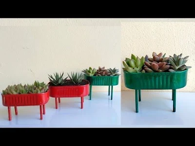 60 lindas ideias de como usar latas como vasos de plantas