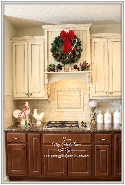 French Country Christmas Kitchen- French Farmhouse- From My Front Porch To Yours