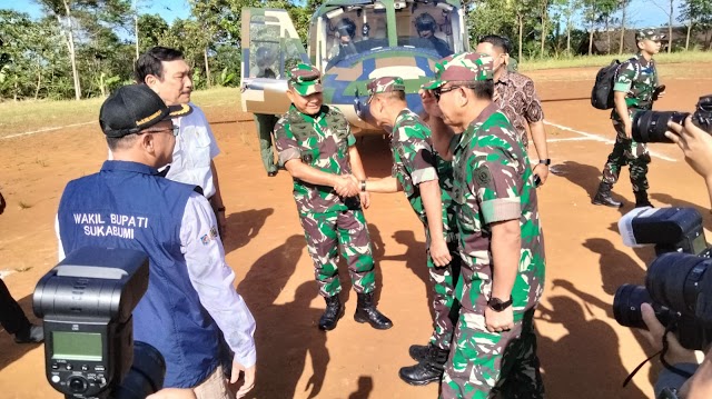 Kunker Menkomaritim & Investasi Bpk Luhut Bersama Kasad Tinjau Ketahanan Pangan Kosdra di Wilayah Kab. Sukabumi 