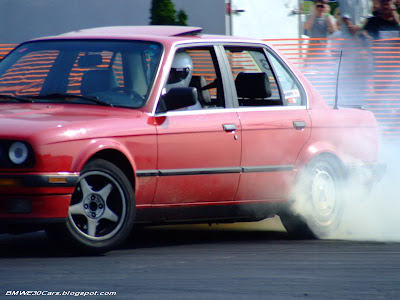 Sedan E30 S50 drifting