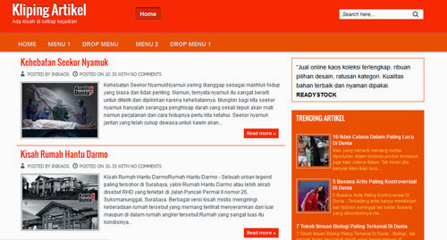 template blogspot gratis free johny ribet