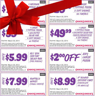 Free Printable Chuck E Cheese Coupons