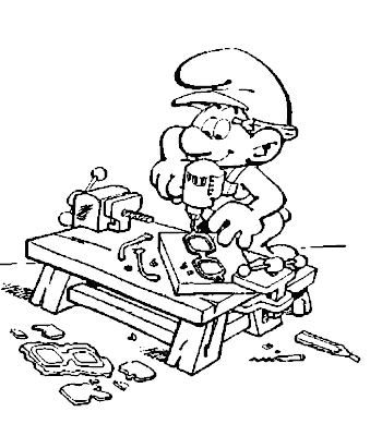 Smurf Coloring Pages