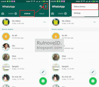 Cara Menyembunyikan Whatsapp Status Story Dari Kontak Tertentu 