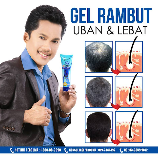 Gel Rambut Uban & Lebat V'asia