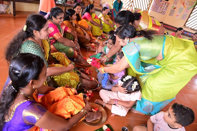         ವಿವೇಕಾನಂದ ಶಿಶುಮಂದಿರದಲ್ಲಿ ಮಾತೃಪೂಜನ 