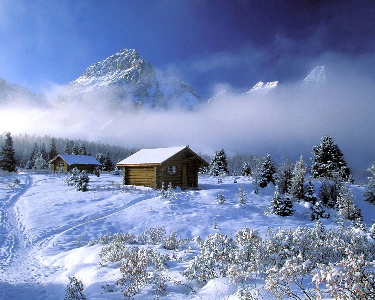 Amazing Set of Winter Scene Computer DesktopWallpapers 2012