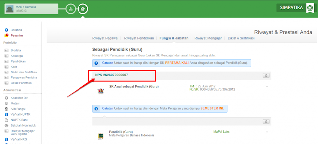 Cara Melihat Nomor Pendidik Kemenag (SIMPATIKA)