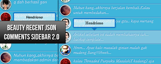 Widget Komentar dengan Avatar