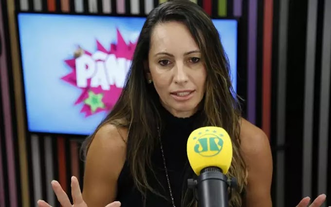 Ana Paula Henkel  comentarista da Jovem Pan compartilha fake news sobre Vera Magalhães