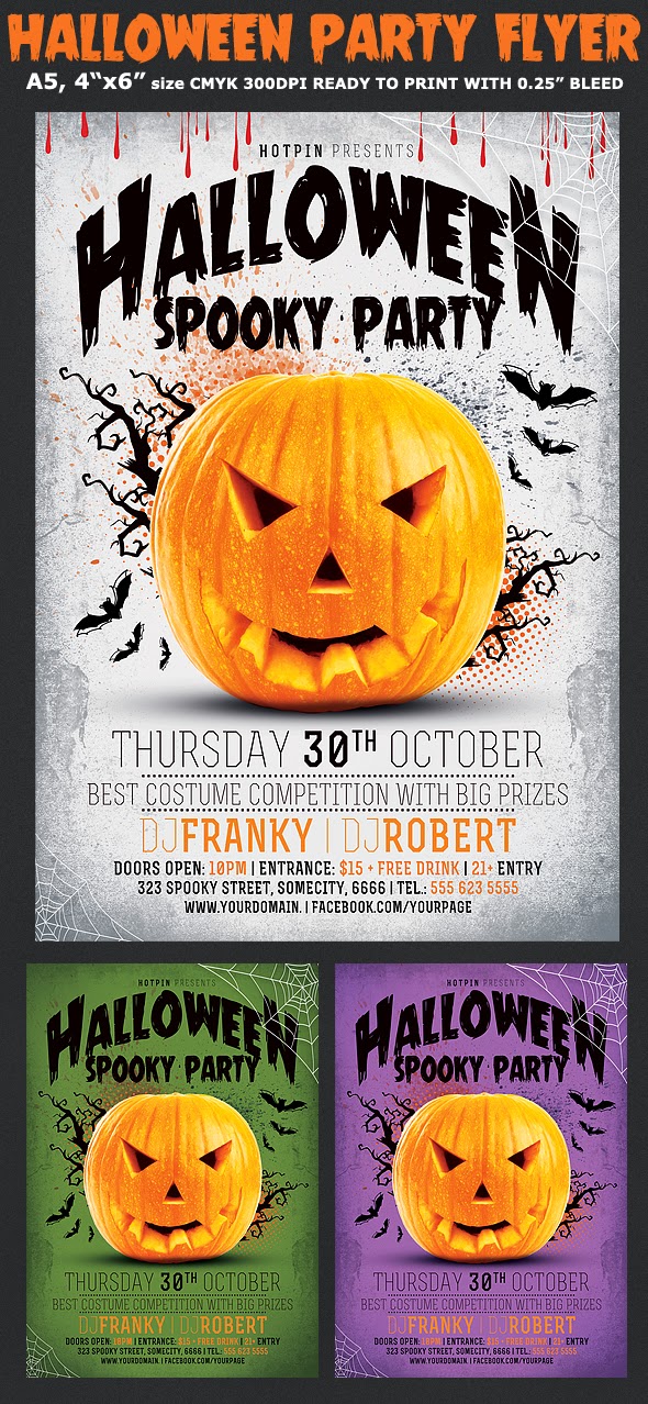  Minimal Halloween Party Flyer