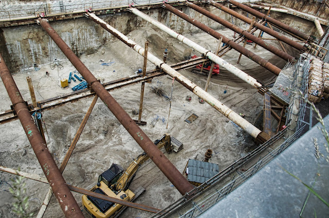 Baustelle Upper West, Hotel, Büro, Einzelhandel, (ursprünglich: Atlas Tower), geplante Höhe: 118 Meter, Breitscheidplatz, 10623 Berlin, 04.06.2014