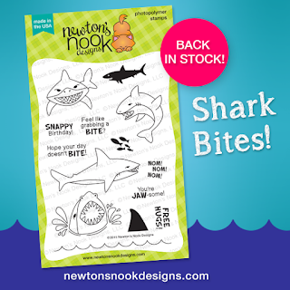 Shark Bites Stamp set by Newton's Nook Designs