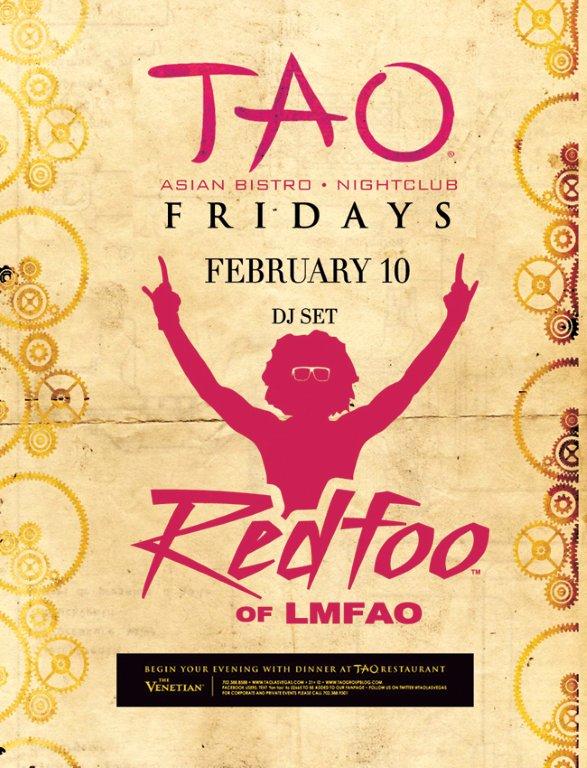 Redfoo The Party Rock Crew at Tao February 10th