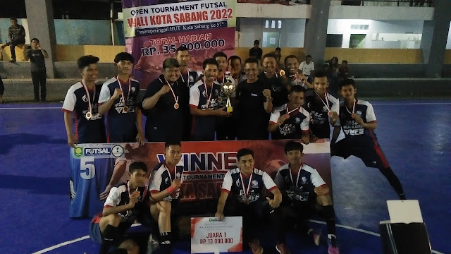Open Turnamen Futsal Wali Kota Sabang Ditutup