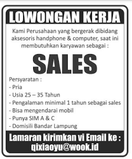 Lowongan Kerja Lampung AGUSTUS 2016