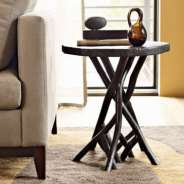 a tree stump end-table or two.