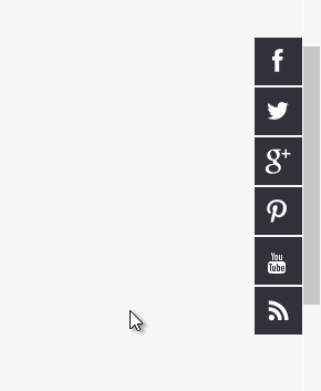 How To Add Floating Social Bookmark with Easing Effect