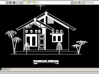 gambar autocad rumah dinas