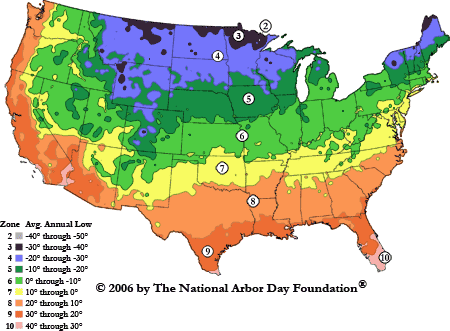 Hardiness Zone Map