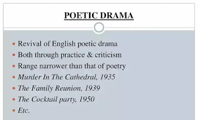 In the Elizabethan age, drama meant poetic drama. Prose drama established itself with the comedy of manners. In the nineteenth century, English drama reached a period of decline, even though the Romantic poets tried their hand at tragedy.