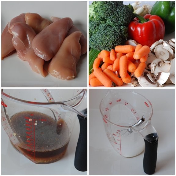 Ingredients for Chicken Stir-Fry