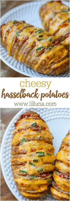 Cheesy Hasselback Potatoes